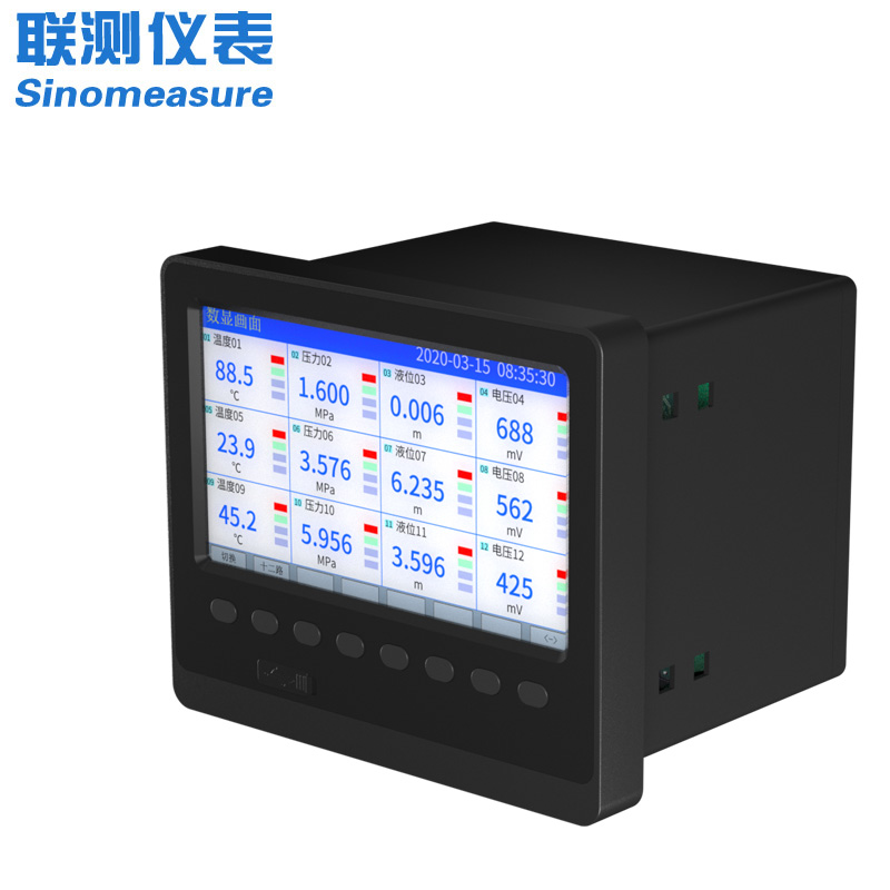 聯(lián)測(cè)_SIN-R6000C/4000C_1~48路可選_7英寸寬屏_彩色/藍(lán)屏_無(wú)紙記錄儀_溫度_壓力_多種參數(shù)_